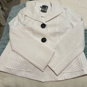 600 West White Jacket NWT Size 10